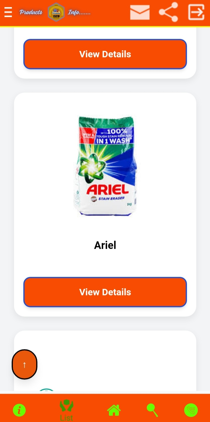 Products Info Screenshot 4